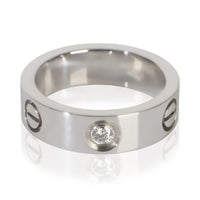 Cartier Platinum Diamond Love Ring fv