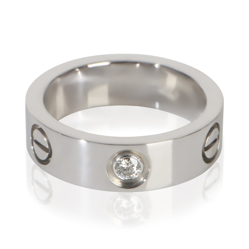 Cartier Platinum Diamond Love Ring fv