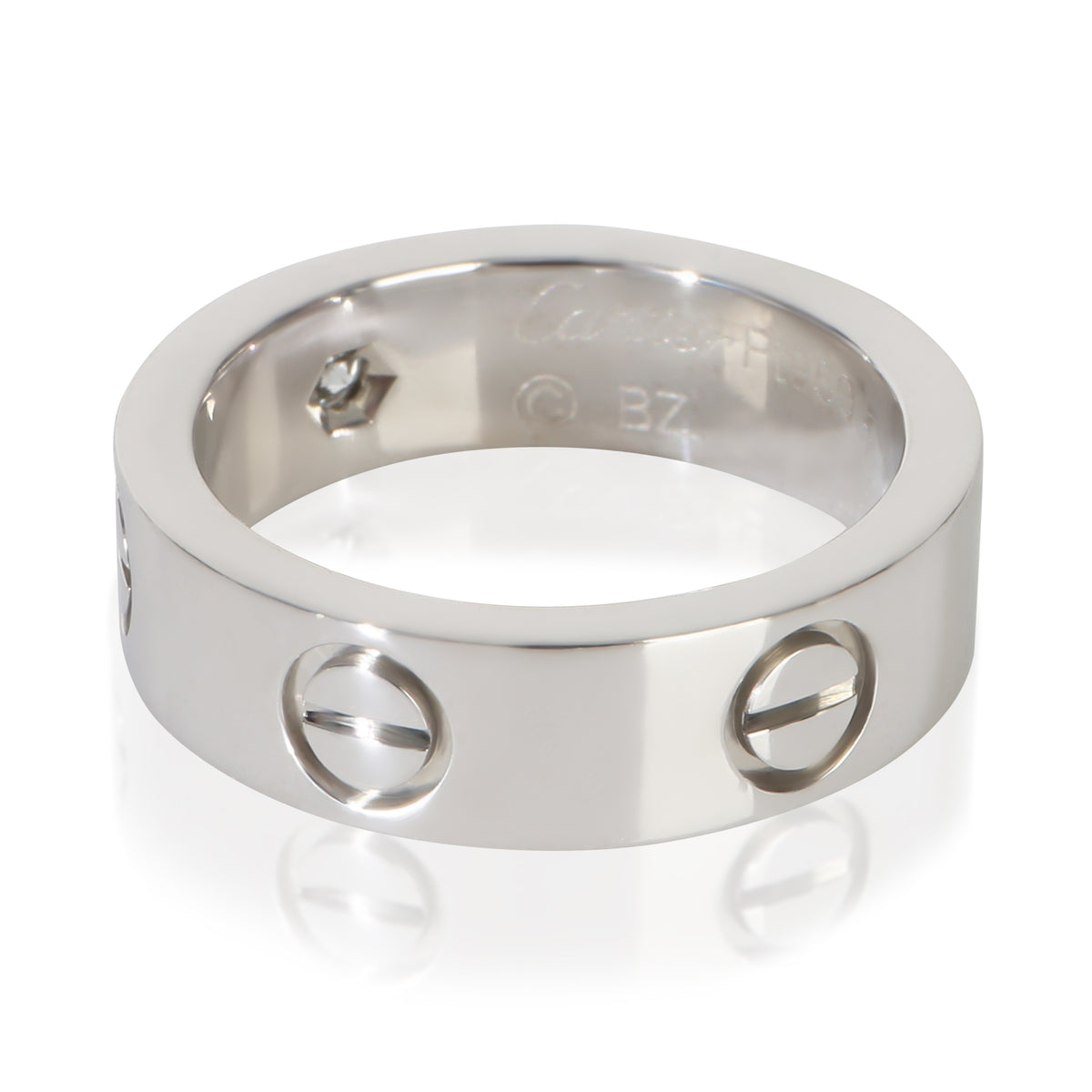 Cartier Platinum Diamond Love Ring pv