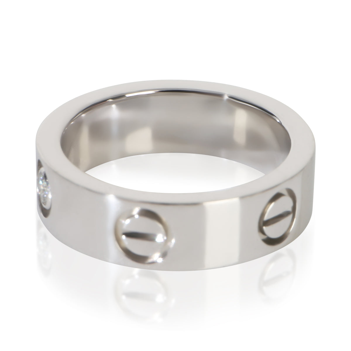 Cartier Platinum Diamond Love Ring sv