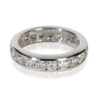 Tiffany & Co. Platinum Diamond Lucida Eternity Band fv