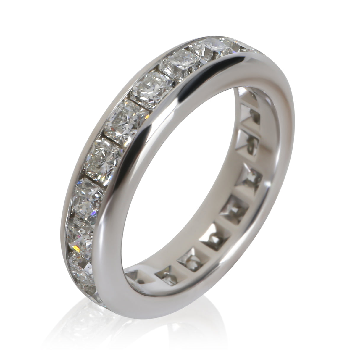 Tiffany & Co. Platinum Diamond Lucida Eternity Band 4
