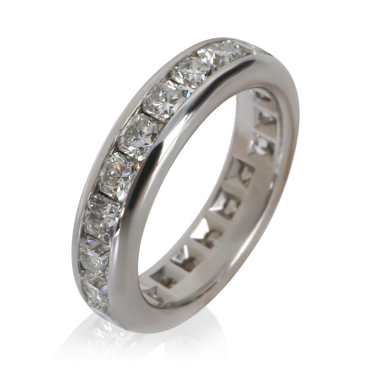 Tiffany & Co. Platinum Diamond Lucida Eternity Band 5