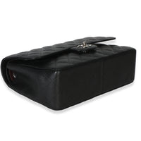 Chanel Black Quilted Caviar Jumbo Double Flap Handbag Handbag 7