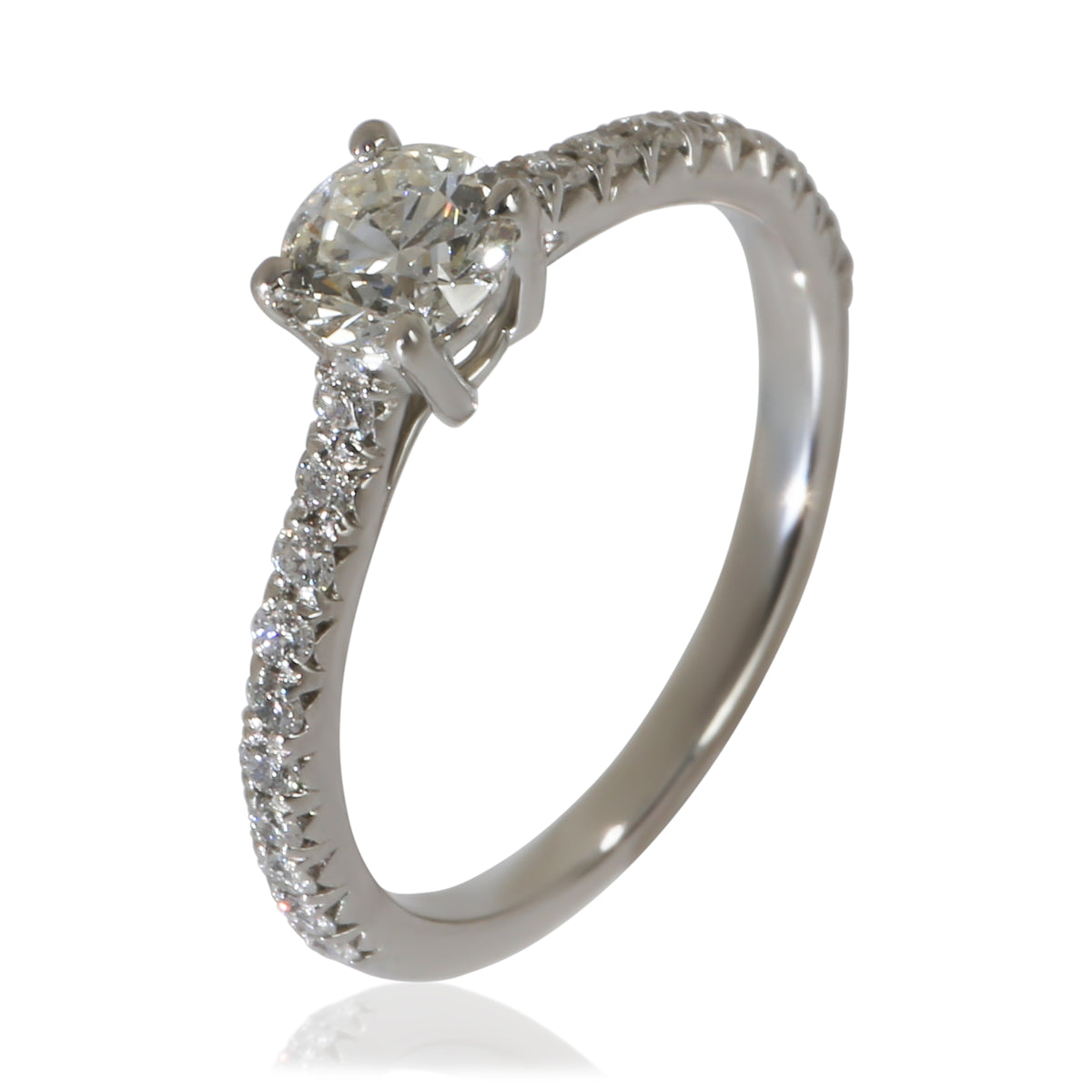 Tiffany & Co. 0.38 ct Round Brilliant Diamond Novo Engagement Ring clasp