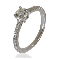 Tiffany & Co. 0.38 ct Round Brilliant Diamond Novo Engagement Ring clasp
