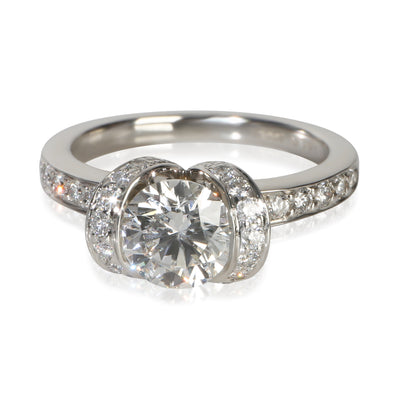 Tiffany & Co. 0.9 ct Round Brilliant Diamond Ribbon Engagement Ring fv