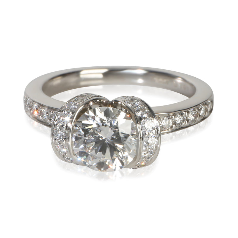 Tiffany & Co. 0.9 ct Round Brilliant Diamond Ribbon Engagement Ring fv