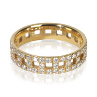 Tiffany & Co. Yellow Gold Diamond Tiffany T Wide Ring 2