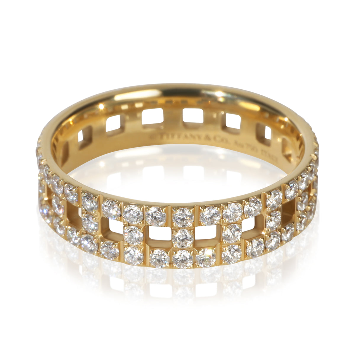 Tiffany & Co. Yellow Gold Diamond Tiffany T Wide Ring fv