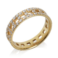 Tiffany & Co. Yellow Gold Diamond Tiffany T Wide Ring 4