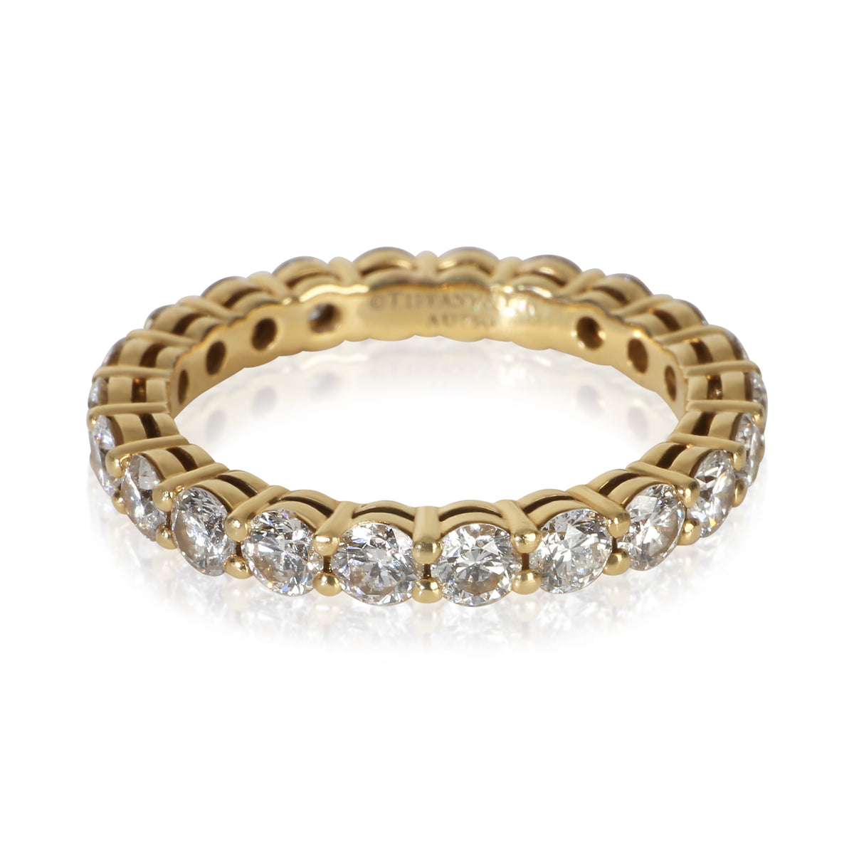 Tiffany & Co. Yellow Gold Diamond Tiffany Forever Eternity Band fv