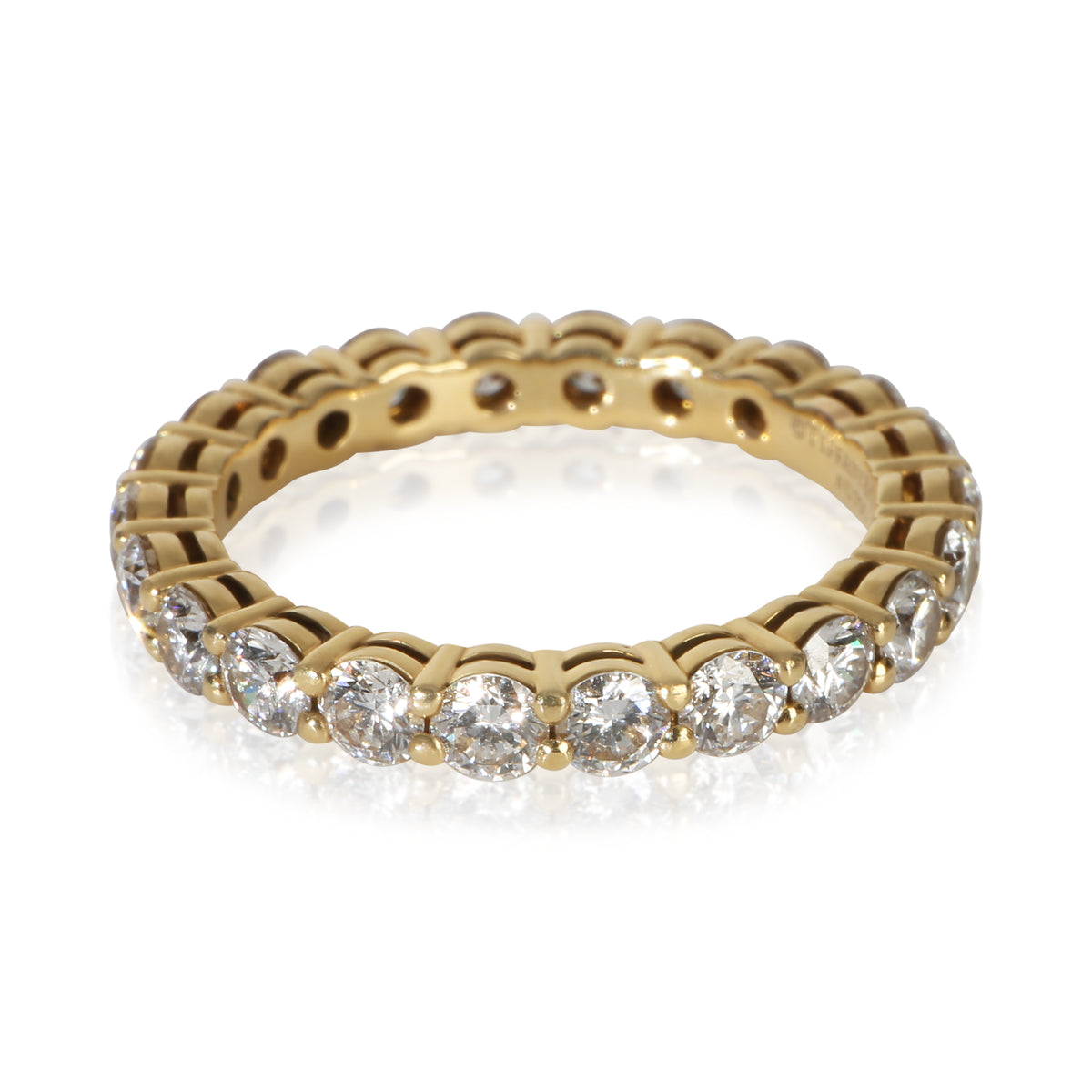 Tiffany & Co. Yellow Gold Diamond Tiffany Forever Eternity Band 2