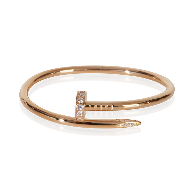 Cartier Rose Gold Diamond Juste Un Clou Bracelet fv