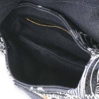 Christian Dior Blue Denim Beaded Butterfly Medium Saddle Bag Handbag 9