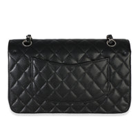 Chanel Black Quilted Caviar Medium Classic Double Flap Handbag Handbag 5