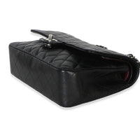 Chanel Black Quilted Caviar Medium Classic Double Flap Handbag Handbag 7