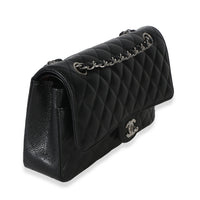 Chanel Black Quilted Caviar Medium Classic Double Flap Handbag Handbag 3