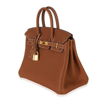 Hermès Gold Togo Birkin 25 GHW Handbag 2