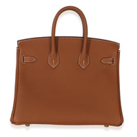 Hermès Gold Togo Birkin 25 GHW Handbag 4