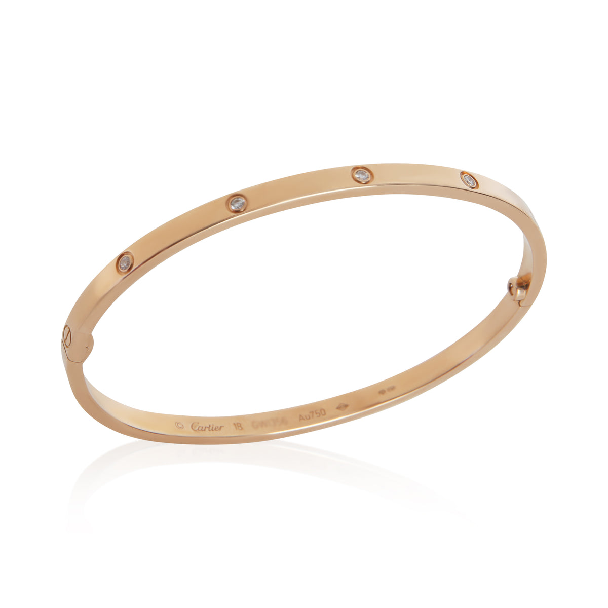Cartier Rose Gold Diamond Small Model Love Bracelet 3
