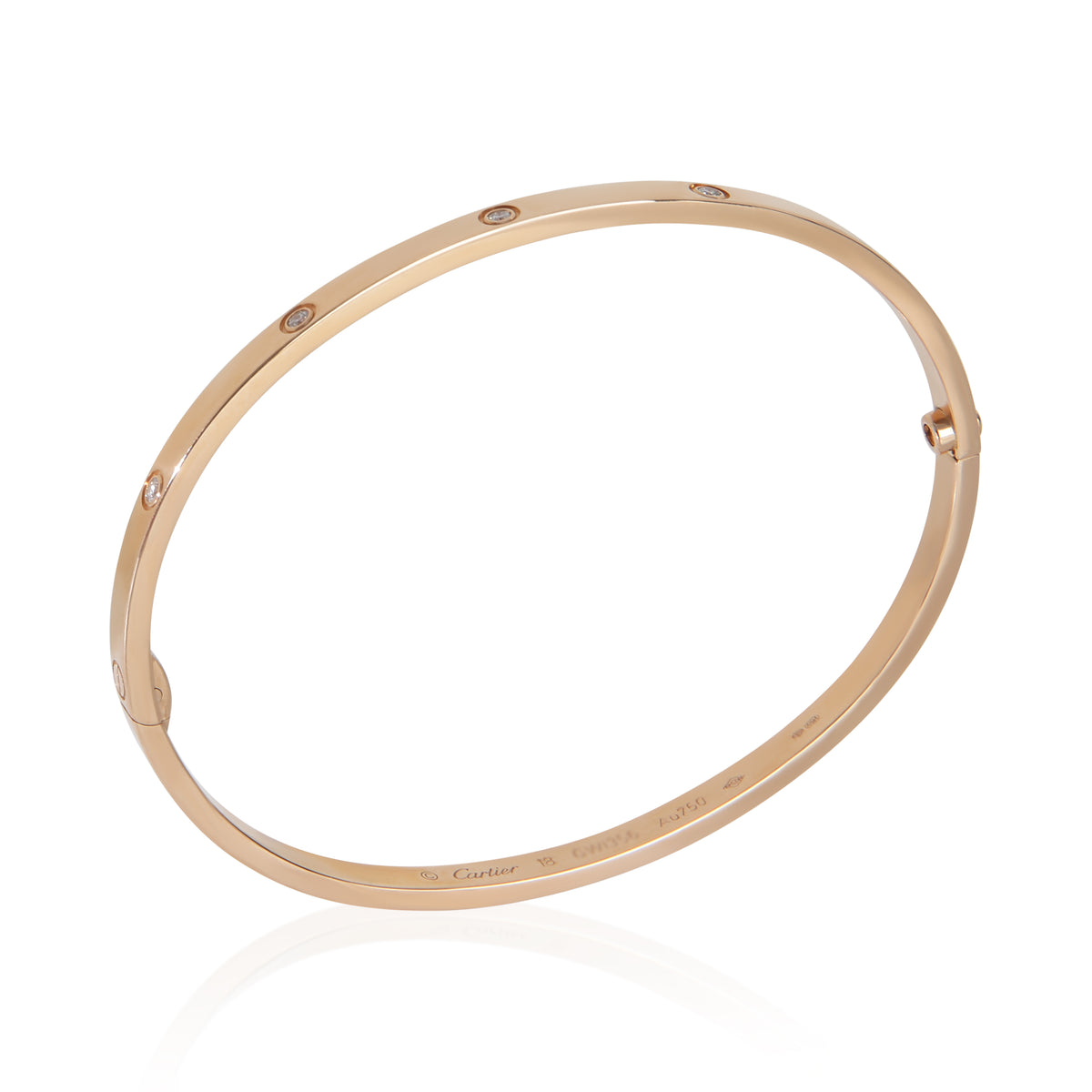 Cartier Rose Gold Diamond Small Model Love Bracelet 4
