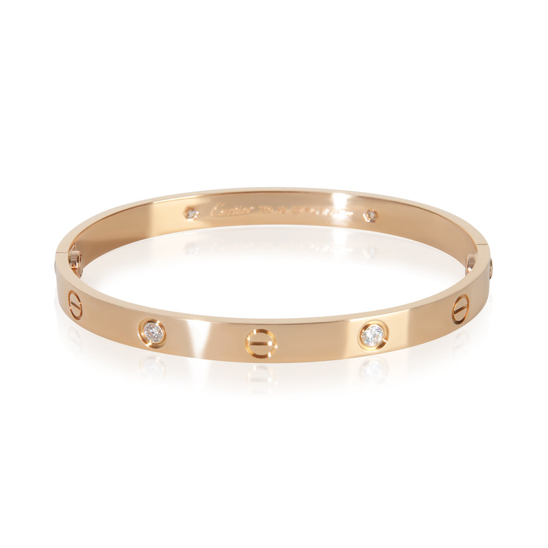 Cartier Rose Gold Diamond Love Bracelet fv