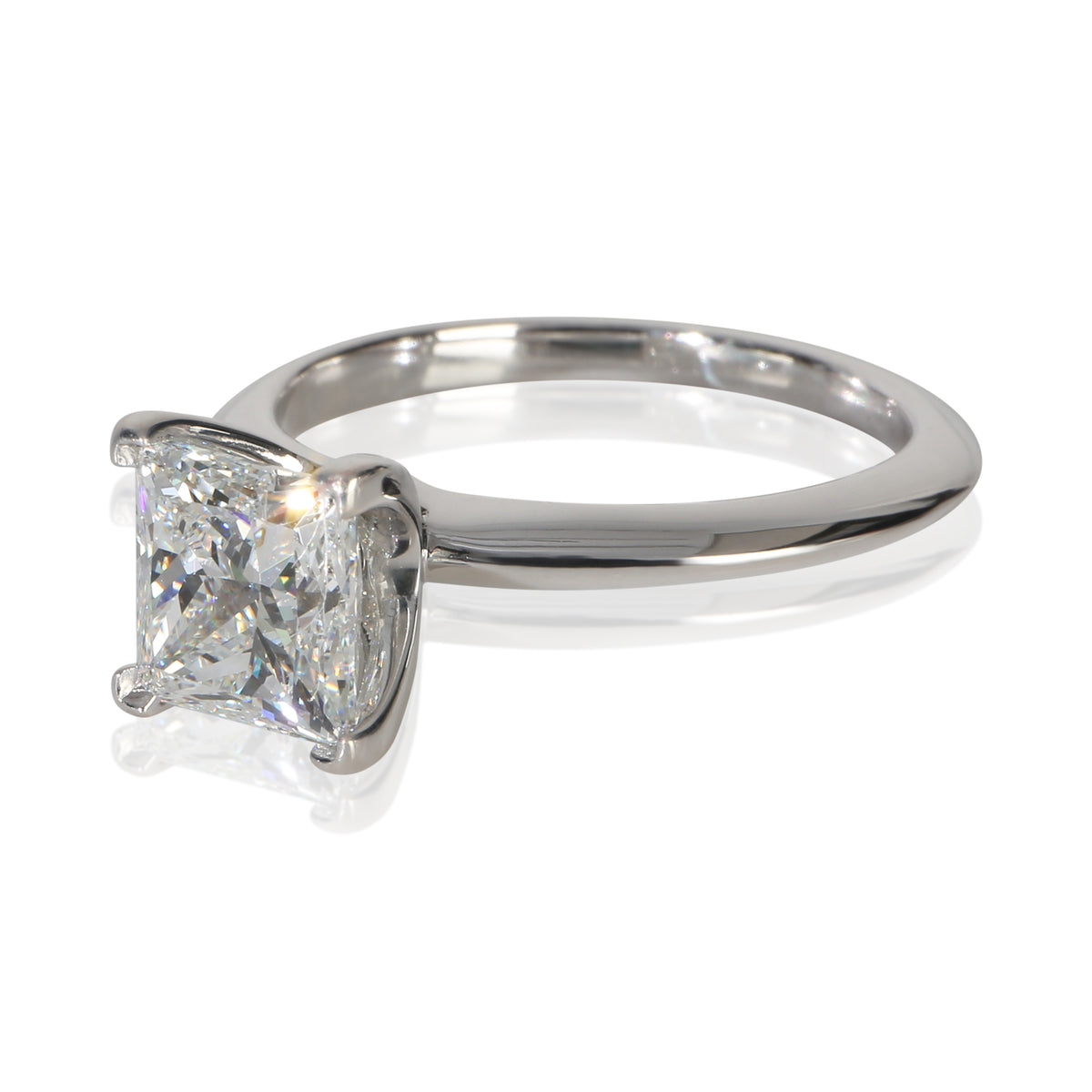 Tiffany & Co. 1.56 ct Princess Diamond Engagement Ring 2