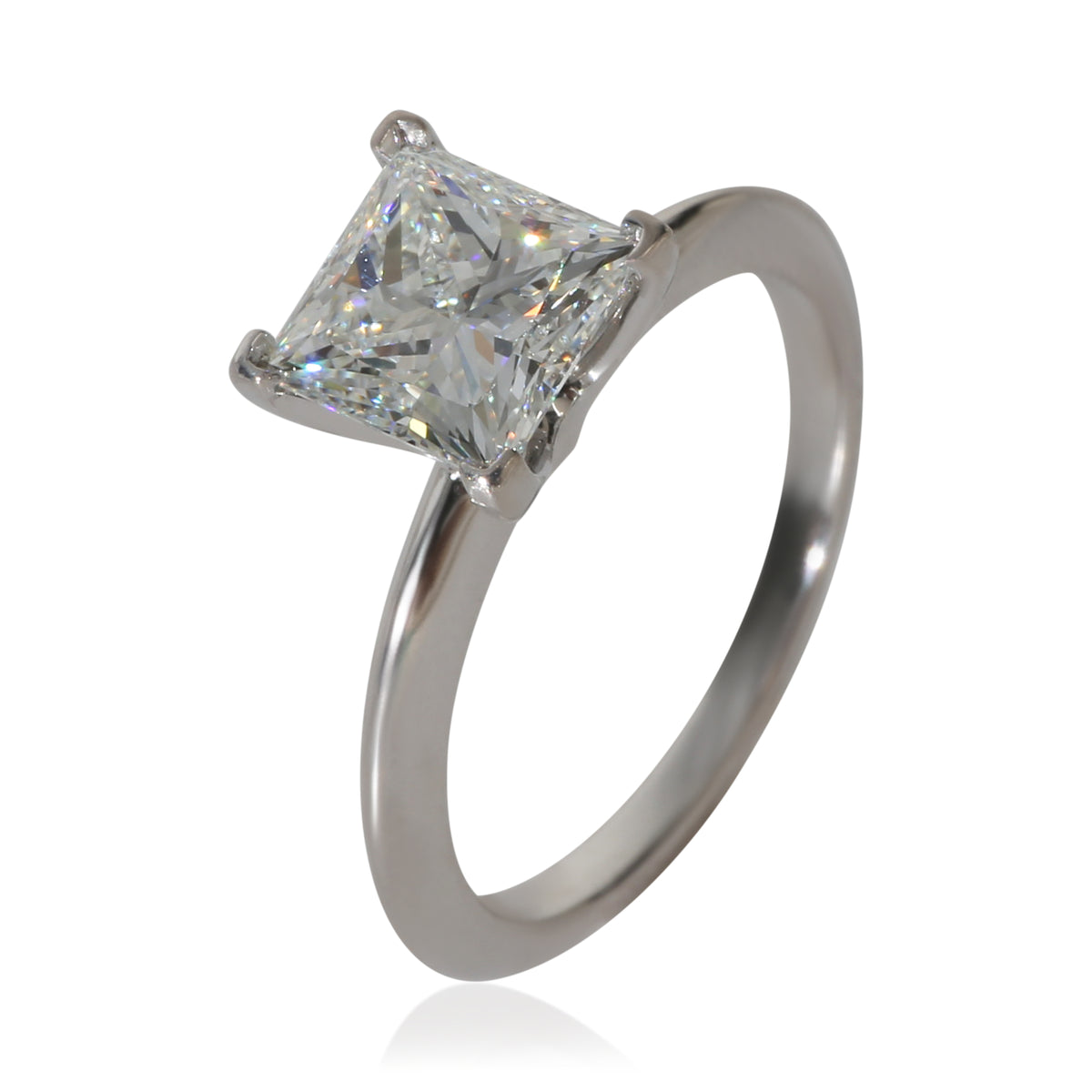 Tiffany & Co. 1.56 ct Princess Diamond Engagement Ring 5