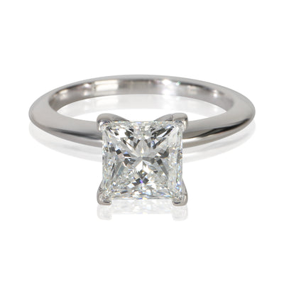 Tiffany & Co. 1.56 ct Princess Diamond Engagement Ring fv