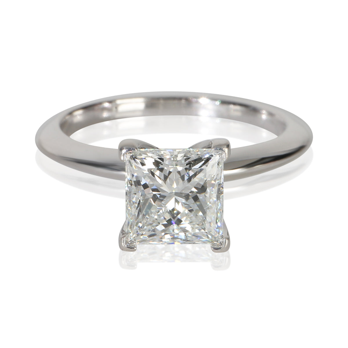Tiffany & Co. 1.56 ct Princess Diamond Engagement Ring fv