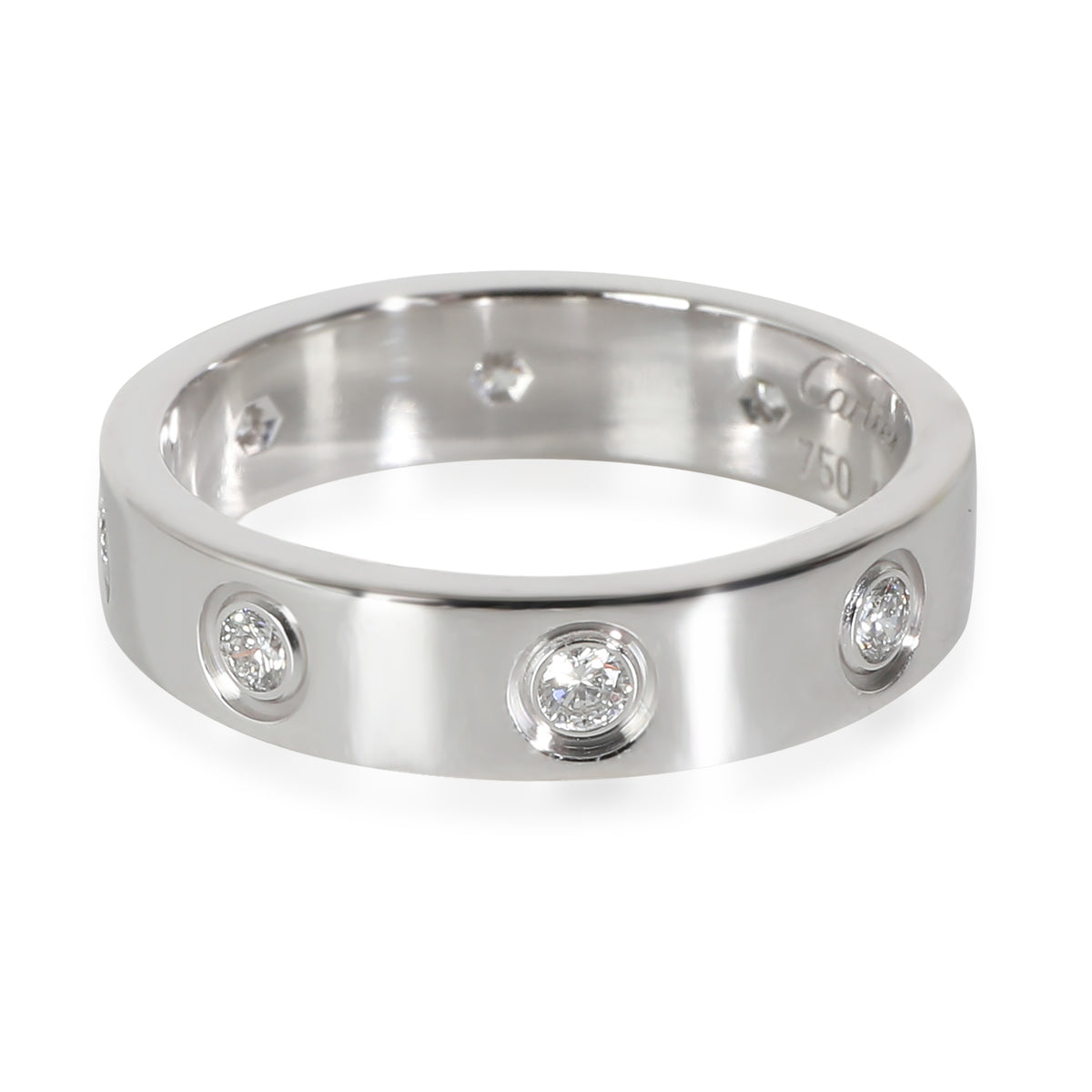 Cartier White Gold Diamond Small Model Love Ring
