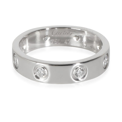 Cartier White Gold Diamond Small Model Love Ring