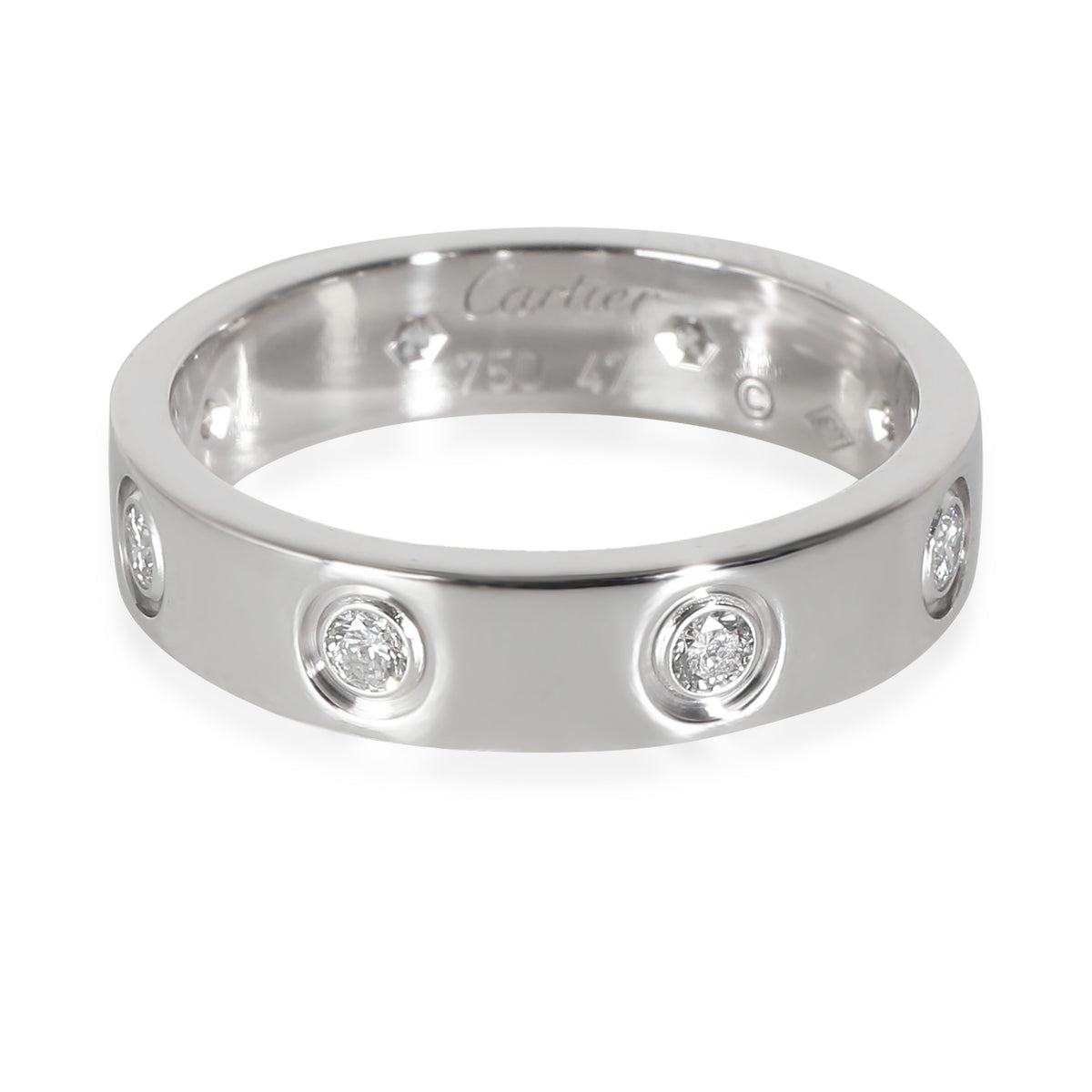 Cartier White Gold Diamond Small Model Love Ring