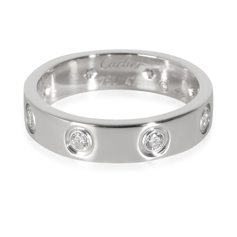 Cartier White Gold Diamond Small Model Love Ring