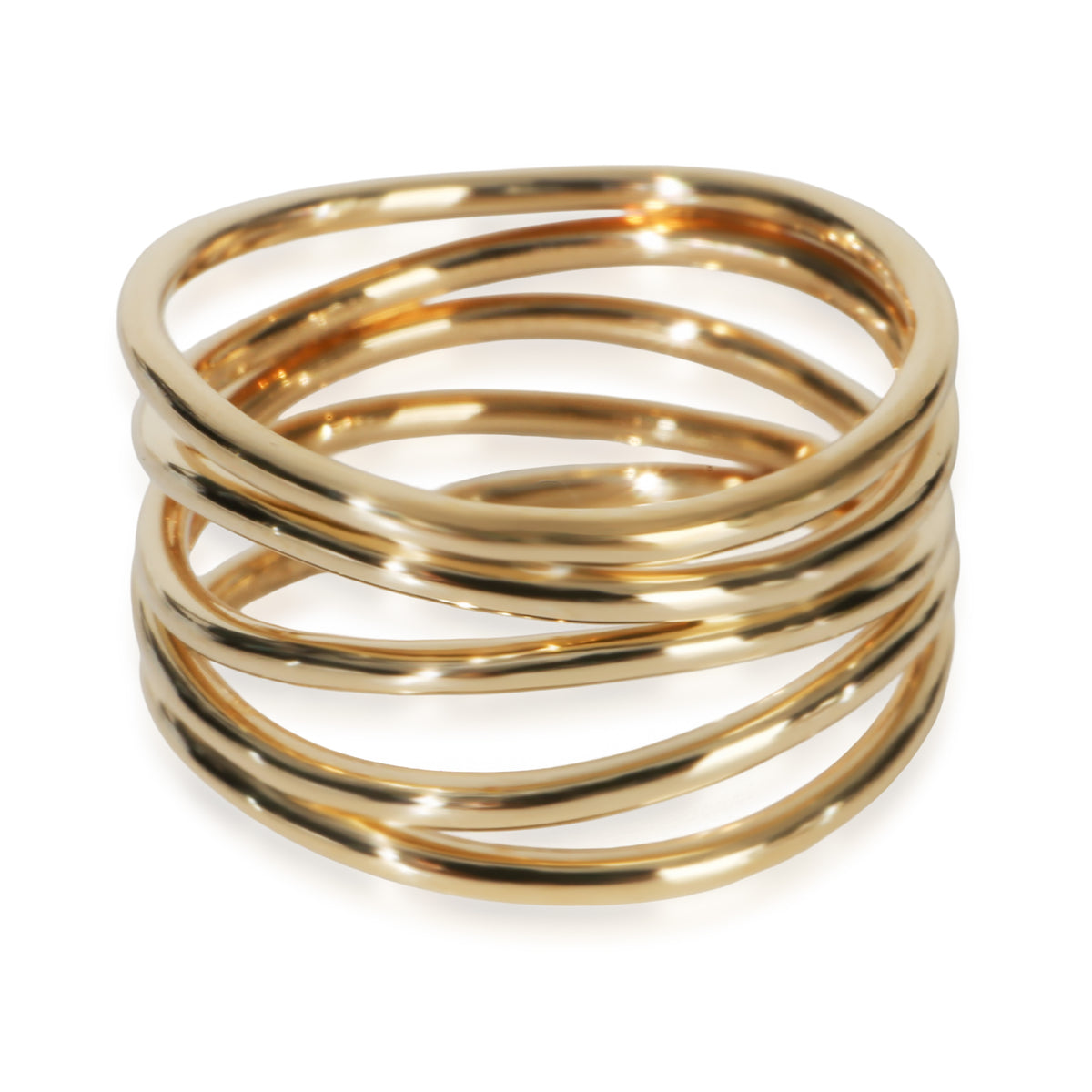 Tiffany & Co. Yellow Gold  Elsa Peretti Wave Ring fv