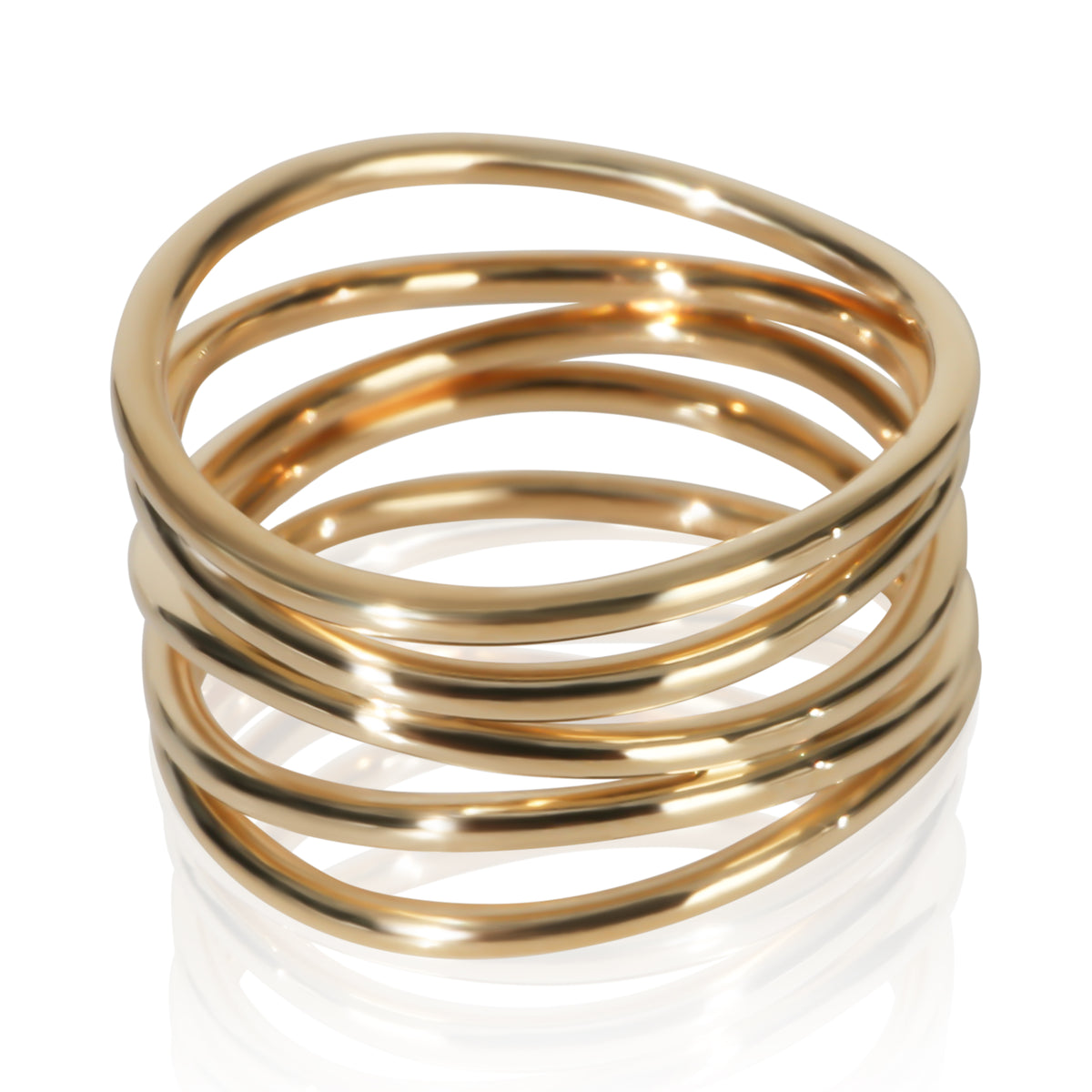 Tiffany & Co. Yellow Gold  Elsa Peretti Wave Ring 2