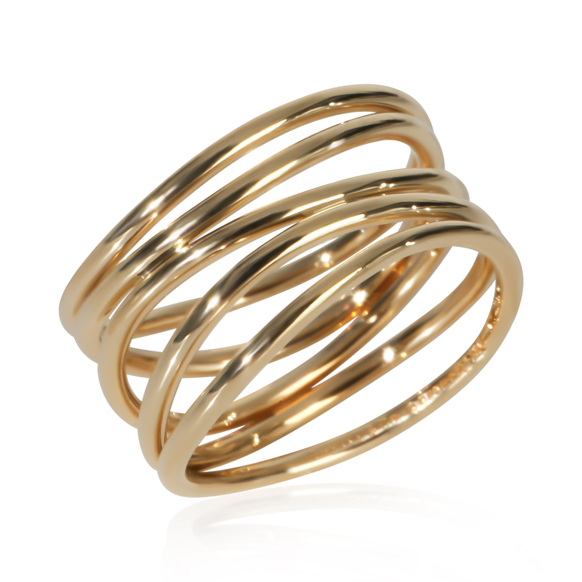 Tiffany & Co. Yellow Gold  Elsa Peretti Wave Ring 4