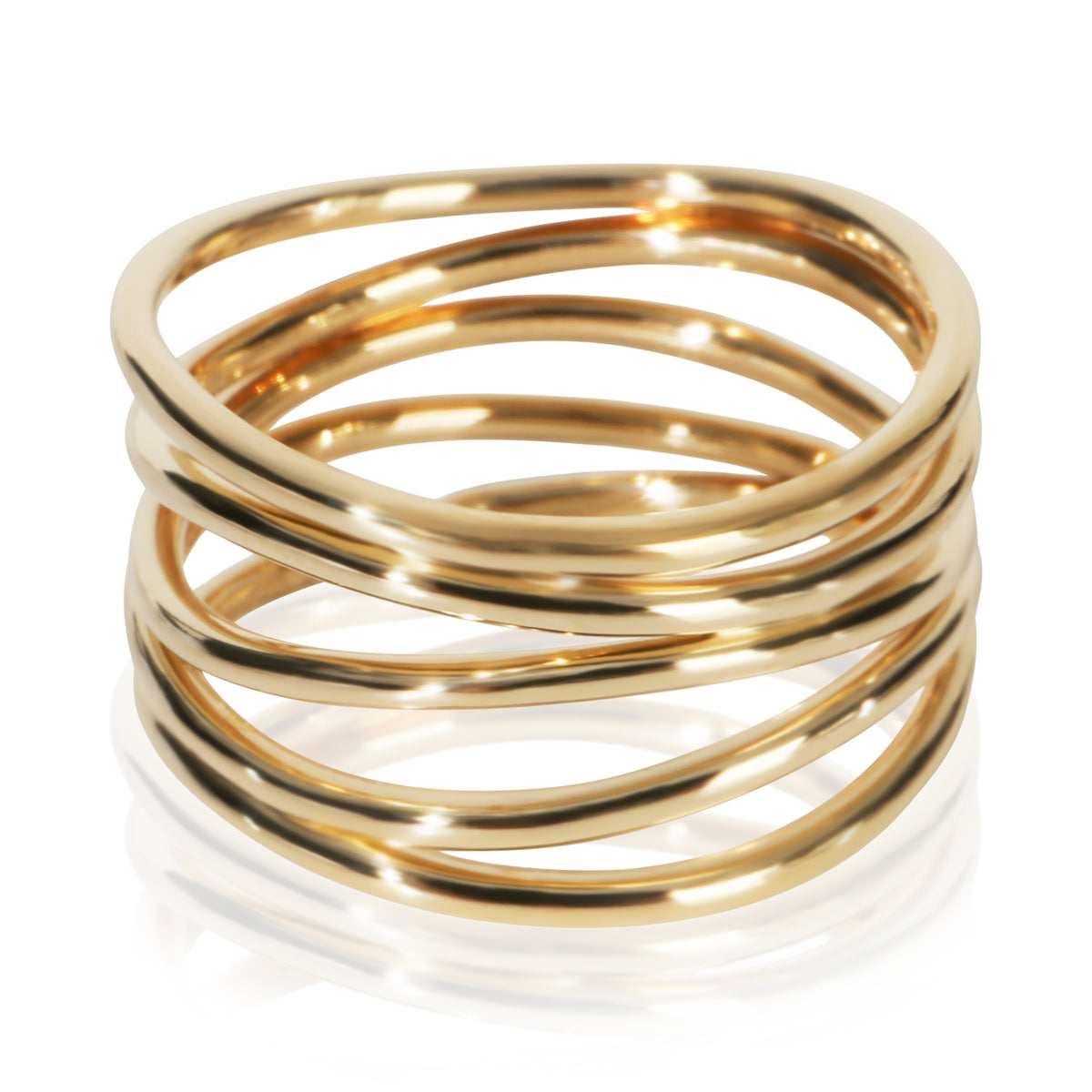Tiffany & Co. Yellow Gold  Elsa Peretti Wave Ring fv