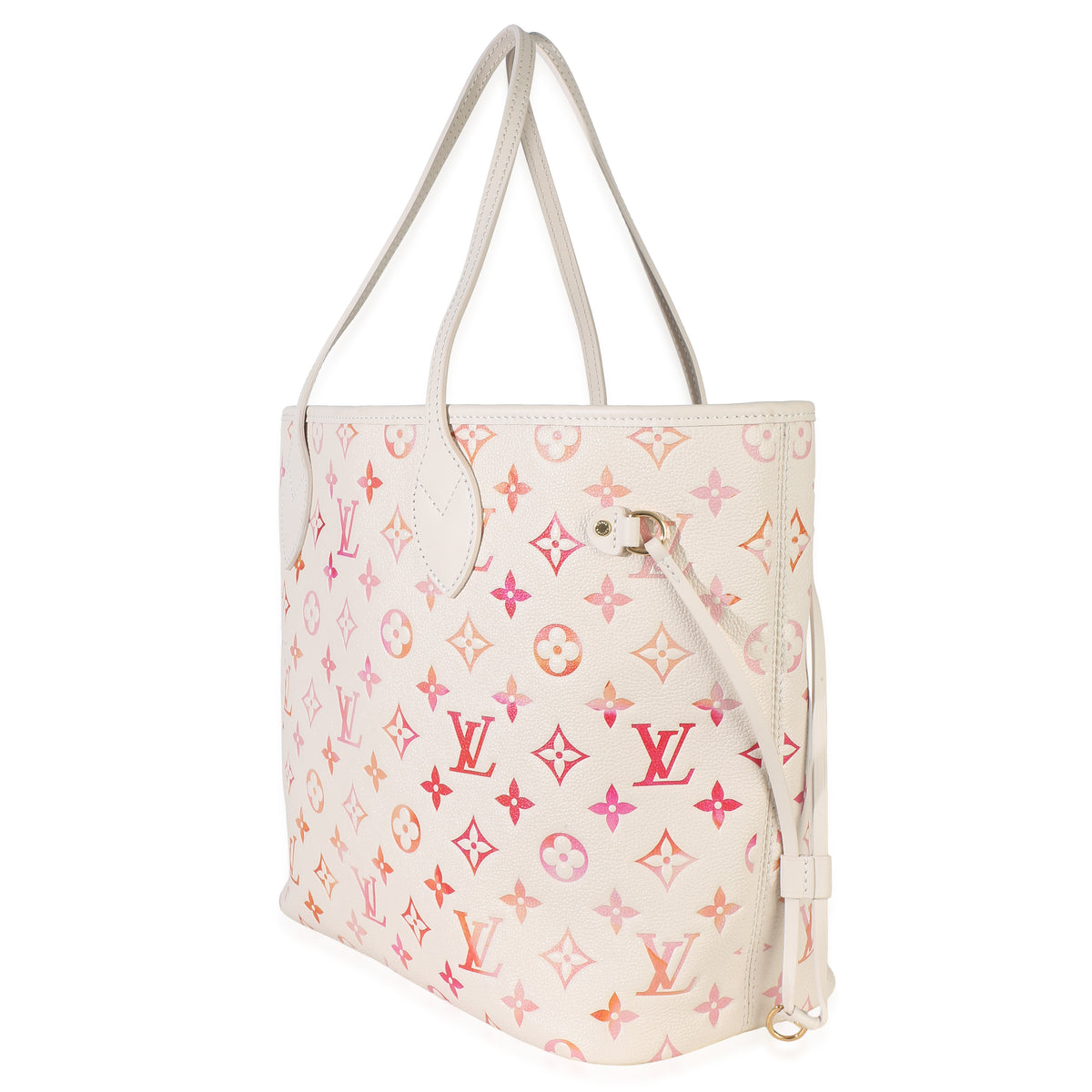 Louis Vuitton White Monogram Empreinte Sunrise Aquarelle Neverfull MM Handbag 2