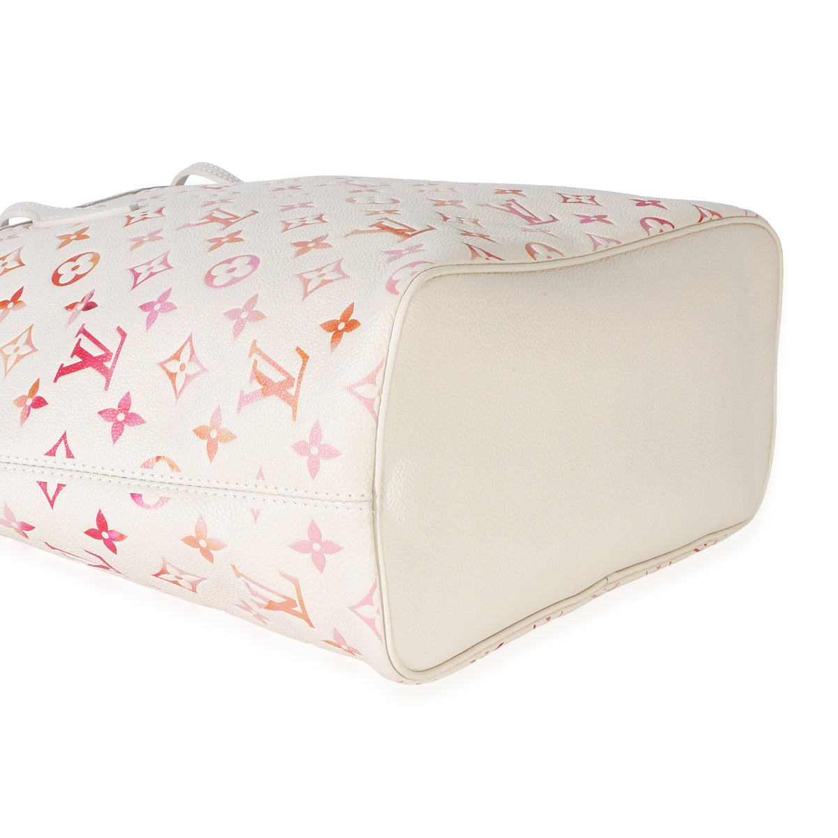 Louis Vuitton White Monogram Empreinte Sunrise Aquarelle Neverfull MM Handbag 7