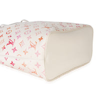 Louis Vuitton White Monogram Empreinte Sunrise Aquarelle Neverfull MM Handbag 7