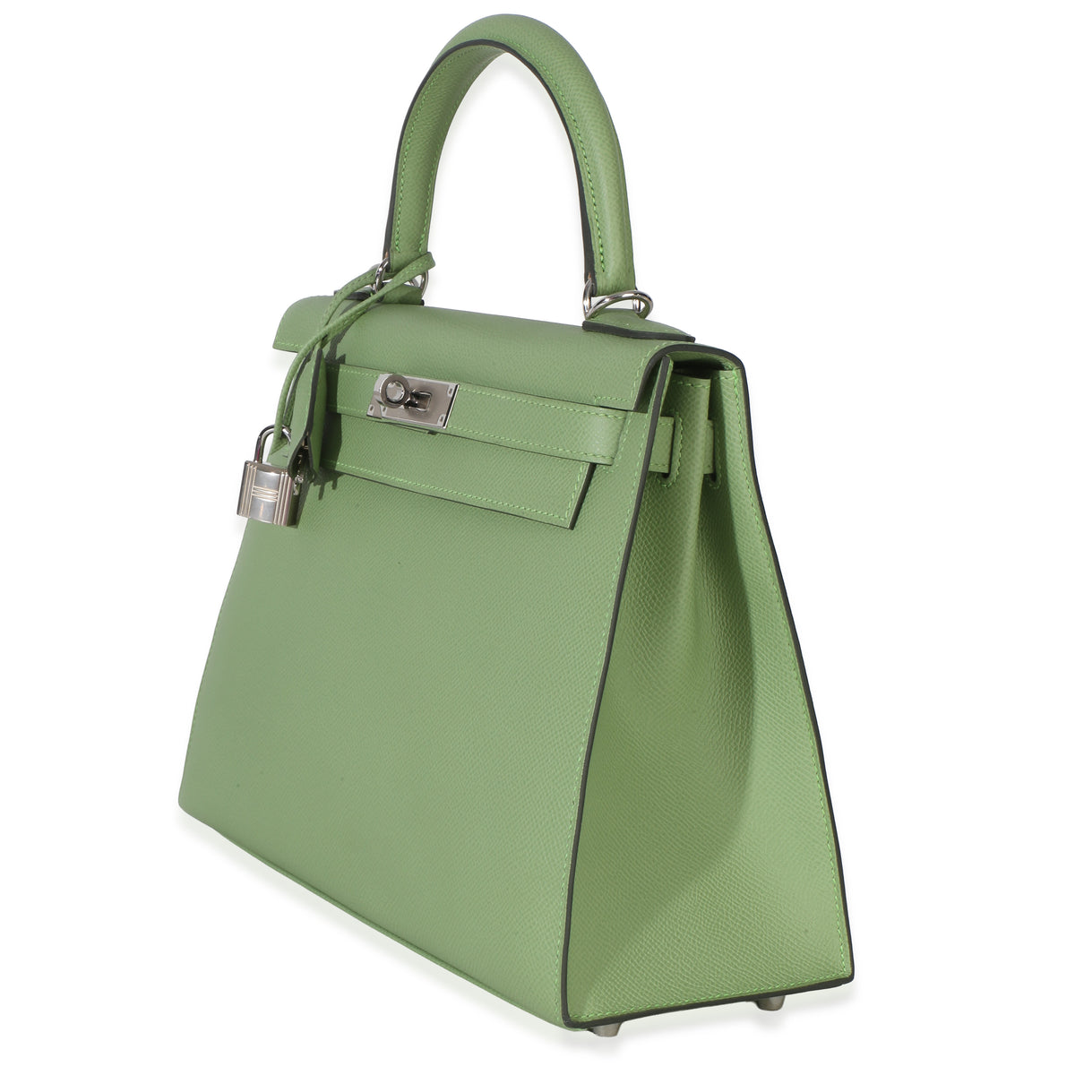 Hermès Vert Criquet Epsom Sellier Kelly 28 PHW Handbag 3