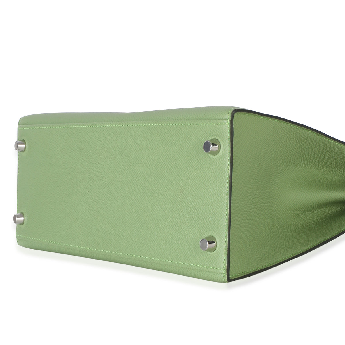 Hermès Vert Criquet Epsom Sellier Kelly 28 PHW Handbag 7