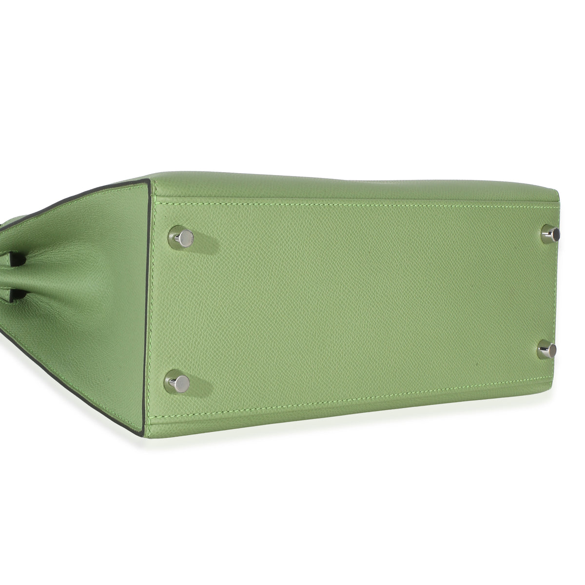 Hermès Vert Criquet Epsom Sellier Kelly 28 PHW Handbag 8