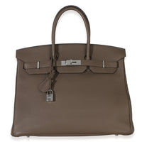 Hermès Ecorce Togo Birkin 35 PHW Handbag fv