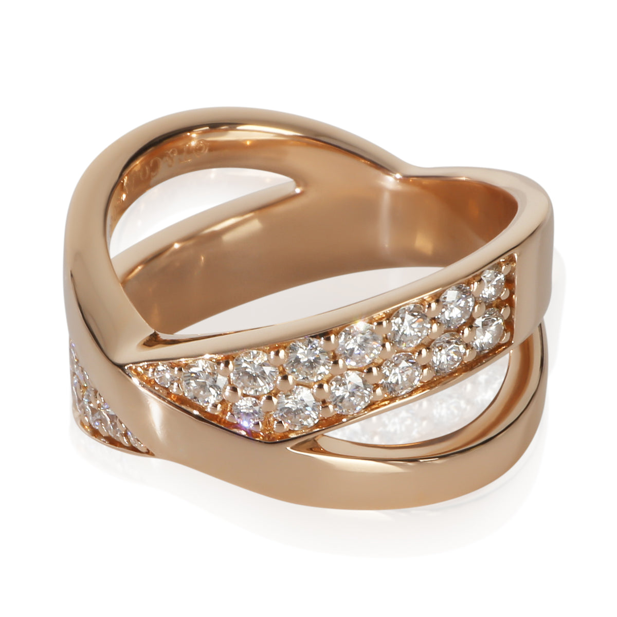 Tiffany & Co. Rose Gold Diamond Atlas X Wide Ring 2