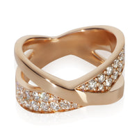 Tiffany & Co. Rose Gold Diamond Atlas X Wide Ring fv