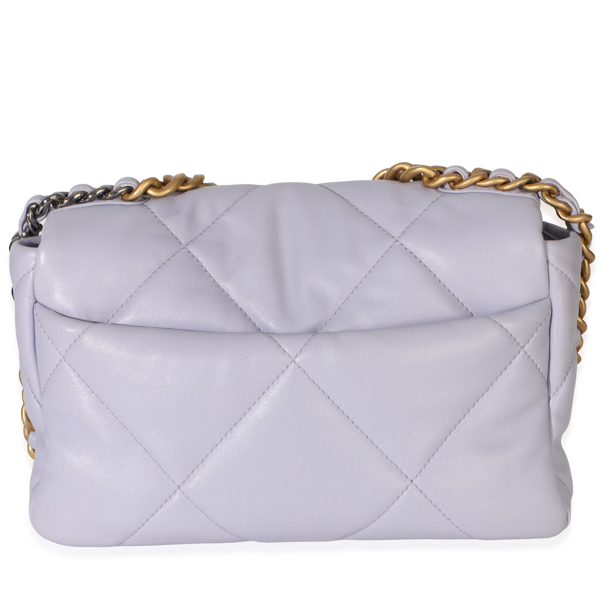Chanel Purple Calfskin Small 19 Flap Bag Handbag 4
