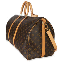 Louis Vuitton Monogram Canvas Keepall Bandouliere 50 Handbag 2